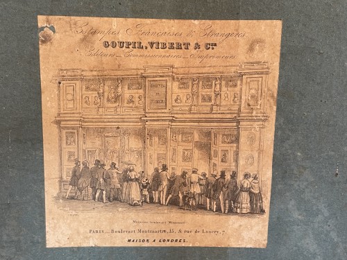Suite de quatre grandes gravures intitulées "la vie d'un gentilhomme en toutes saison - 