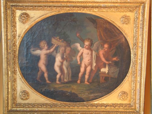 "Le Mariage des Anges" XVIIIe siècle - Tableaux et dessins Style 