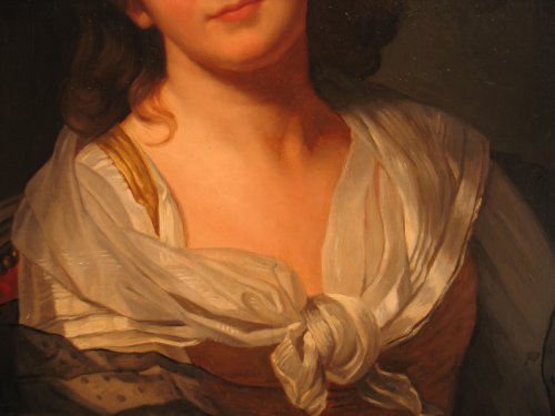Tableaux et dessins Tableaux XIXe siècle - Portrait de femme début XIXe