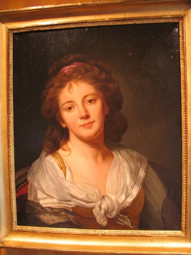 Portrait de femme début XIXe - Galerie Maxime Fustier