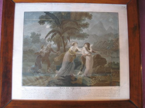 Gravures et livres anciens  - "Paul et Virginie" suite de gravures par Schall et Descourtis