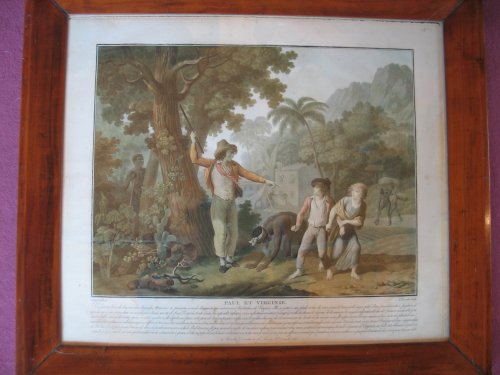 "Paul et Virginie" suite de gravures par Schall et Descourtis - 