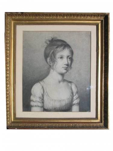 Portrait de jeune fille, début XIXe siècle