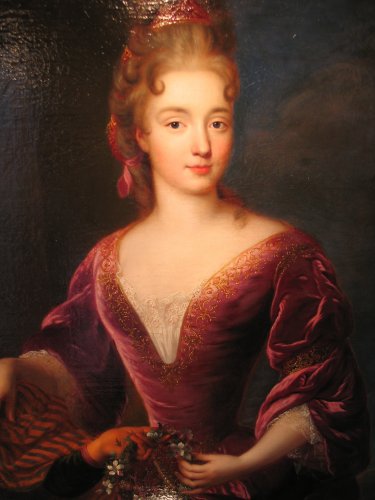 Tableaux et dessins Tableaux XVIIe siècle - Portrait de Louise Catherine de Crussol - 1691 - Attribué à François de Troy