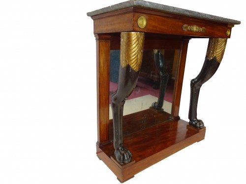 Mahogany Console of Consulate period - Furniture Style 