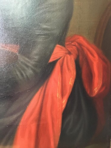 XIXe siècle - Autoportrait d'après Louise Elisabeth Vigée Lebrun. Huile sur toile.