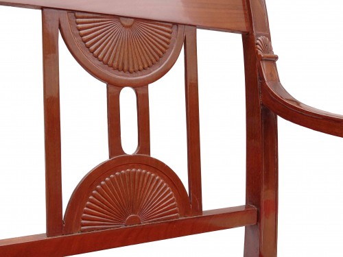 Paire de fauteuils en acajou époque Directoire - Sièges Style Directoire