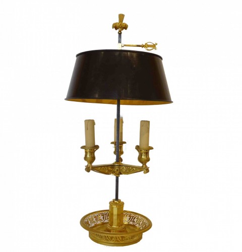 Lampe Bouillotte en bronze doré  vers 1820 /1830 