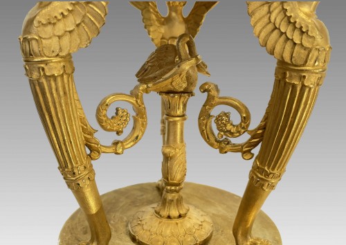 Coupe centre de table en bronze doré, époque premier Empire - Galerie Maxime Fustier