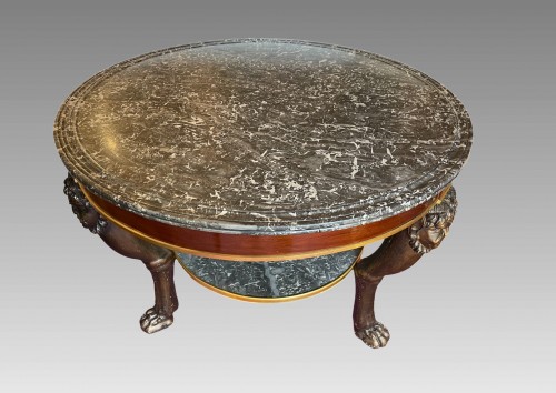 Mobilier Table & Guéridon - Guéridon aux Faunes d'époque Consulat