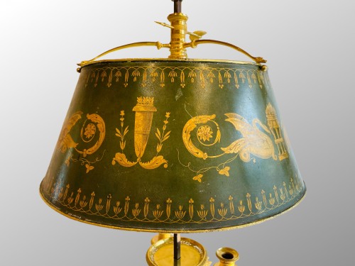 Antiquités - Lampe bouillotte d'époque 1er Empire