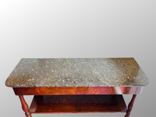 Mahogany console - sideboard. Restoration period - 