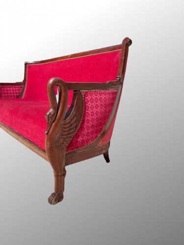 Seating  - Mahogany sofa, late 1st Empire