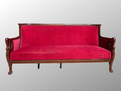 19th century - Mahogany sofa, late 1st Empire