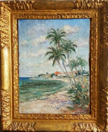Ernest Lawson (1873-1939) - Plage à Miami - Tableaux et dessins Style Art Déco
