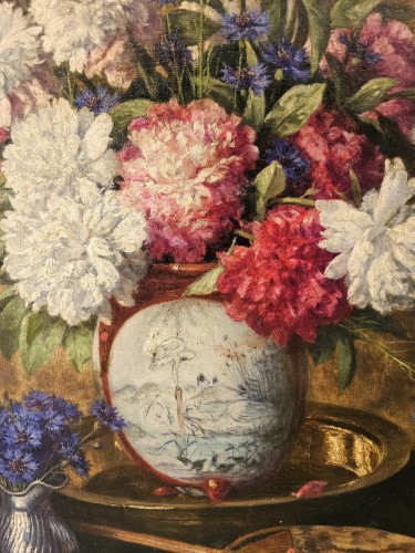 Henri Biva (1848-1929) - Japanese style still life - 