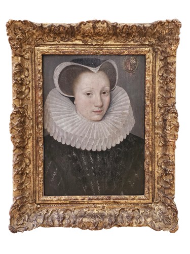 François Quesnel (1543-1619) - Portrait de Jeanne De Lannoy - Circa 1590