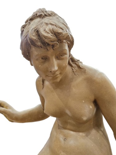 Sculpture Sculpture en Terre cuite - Jean-Louis Grégoire (1840-1890) - La Nymphe Syrinx