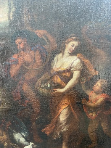Vassallo Anton Maria - Scene of offering to the god Pan - Paintings & Drawings Style Louis XIV