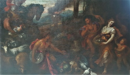 Paintings & Drawings  - Vassallo Anton Maria - Scene of offering to the god Pan