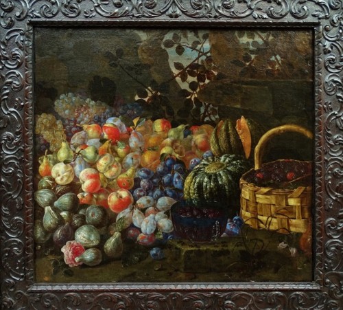 Giuseppe Recco (1634-1695) – Nature Morte Aux Melons, Poires, Pêches, Prunes Et Figue