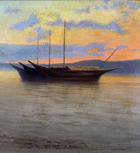 Paintings & Drawings  - Charles-théodore Frère (1814-1888) - Anchorage On The Nile 