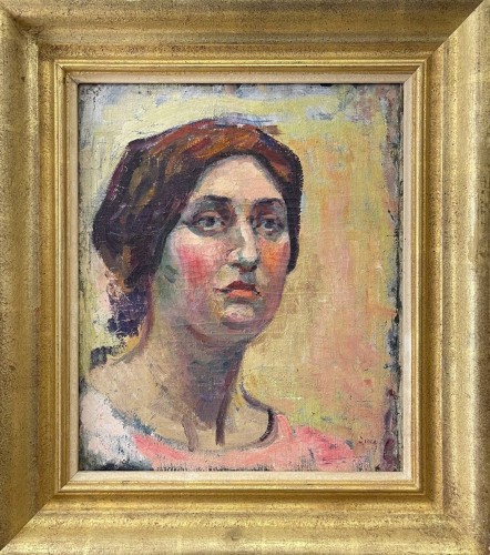 Luce Maximilien (1858-1941) - Portrait d'Ambroisine Luce (1903)