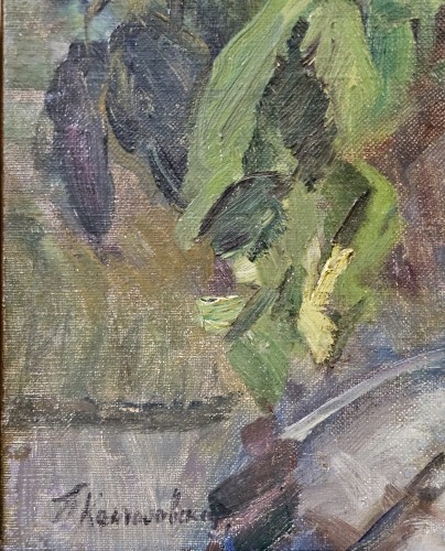 Tableaux et dessins Tableaux du XXe siècle - Piotr Petrovitch Konchalovsky (1876-1956) - Lilas au napperon blanc (1947)