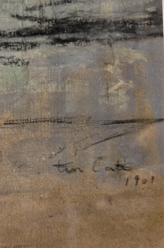 Tableaux et dessins Dessin, Aquarelle & Pastel - Siebe Johannes Ten Cate (1858-1908) - Les Quais Illuminés