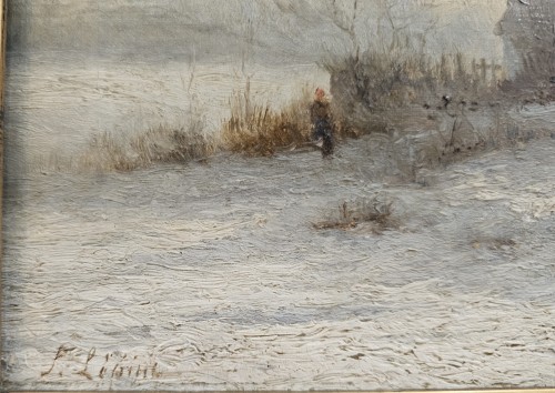 Paintings & Drawings  - Stanislas Lépine (1835-1892) - Thatched Cottages In Auvers-sur-oise