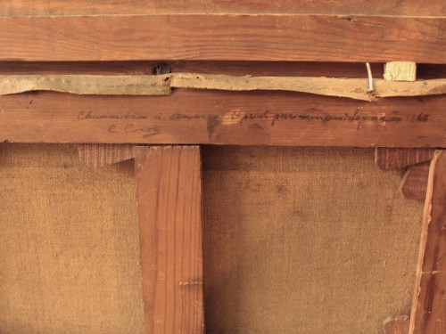 Antiquités - Stanislas Lépine (1835-1892) - Thatched Cottages In Auvers-sur-oise