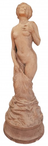 Joe Descomps (1869-1950) - The Malicious - Sculpture Style Art nouveau