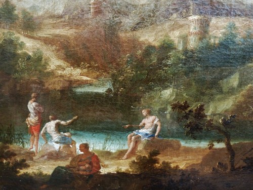 18th century - Marco Ricci (1676-1729) - Landscape with fishermen