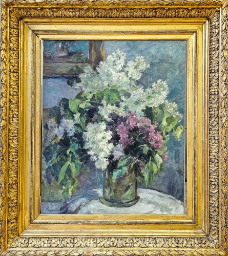 Piotr Petrovitch Konchalovsky  (1876-1956) - Lilac with white doily (1947)