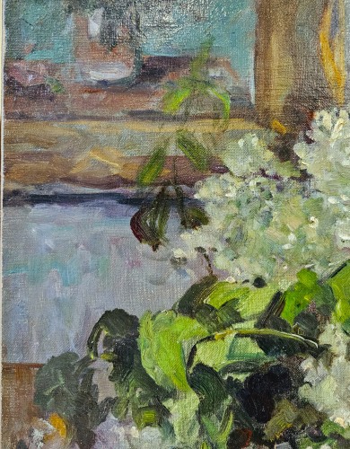 Piotr Petrovitch Konchalovsky  (1876-1956) - Lilac with white doily (1947) - 