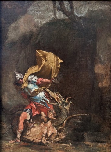 Paintings & Drawings  - Salvator Rosa (1615-1673) - Jason Slaying The Dragon