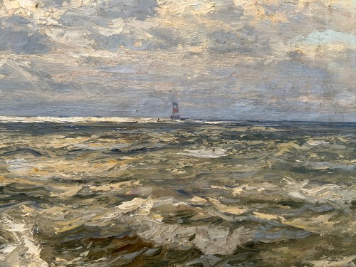 Tableaux et dessins Tableaux du XXe siècle - Mer agitée - Nikolaï Doubovskoï (1859-1918)