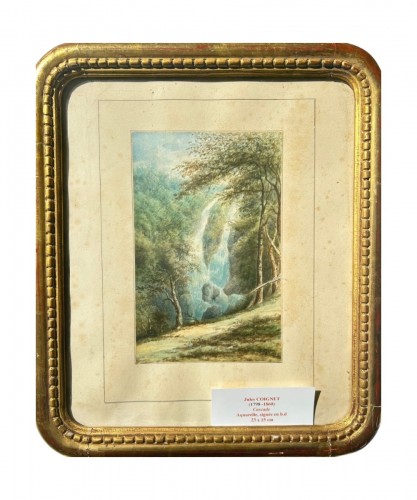Jules Coignet (1798-1860) Cascade 