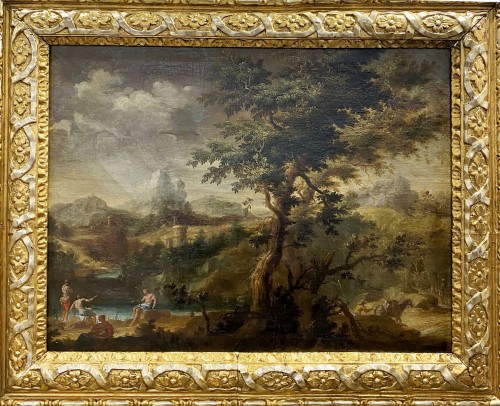 Marco Ricci (1676-1729) - Landscape with fishermen