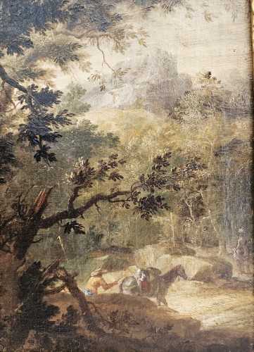 Marco Ricci (1676-1729) - Landscape with fishermen - Louis XIV