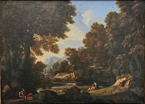 Gaspard Dughet (1615 - 1675) - Rest By The Water - 