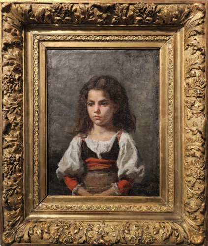 Léon Bonnat (1833-1922) - The Pensive Little Girl