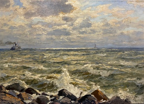 Rocher sous l’écume - Nikolaï Doubovskoij (1859-1918) - Tableaux et dessins Style 