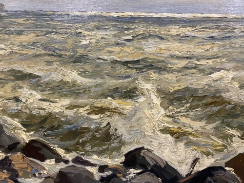 Tableaux et dessins Tableaux du XXe siècle - Rocher sous l’écume - Nikolaï Doubovskoij (1859-1918)