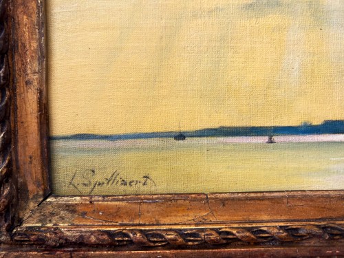 Tableaux et dessins Tableaux du XXe siècle - Eclaircie sur la mer - Léon SPILLAERT (1881-1946)