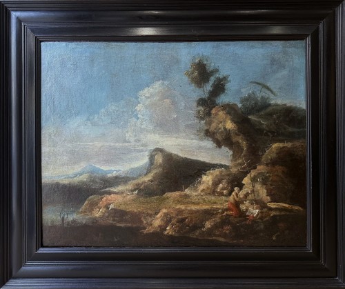 Antonio Maria Marini ( 1668-1725) - Saint Jérôme dans un paysage