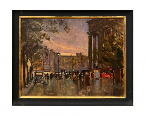 Georges LAPCHINE (1885-1951) -  Paris, Place de la Madeleine