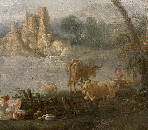 Jean-Baptiste LALLEMAND (1716-1803) - Les Lavandières - Galerie Meier