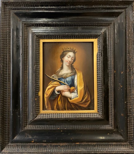 Bolognese School (circa 1700) - Sainte Catherine Of Alexandria - Paintings & Drawings Style 
