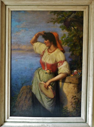 William Travers - The Neapolitan Woman with Tambourine (1903) - 